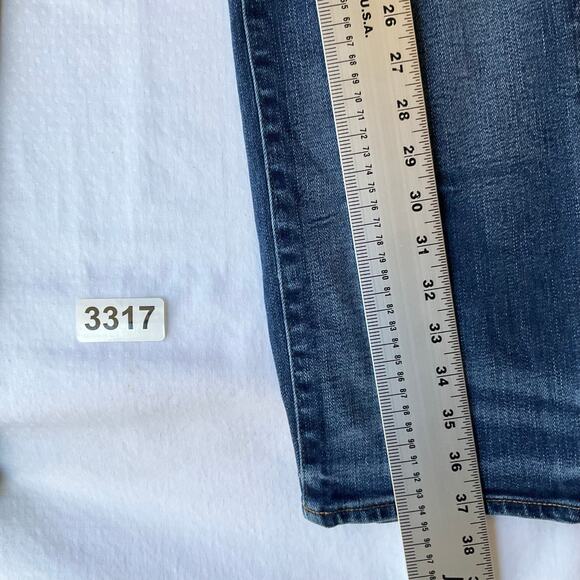 American Eagle Outfitters Men Waxed denim Straight Leg Jeans size 28 x 30, Blue - Picture 3 of 12